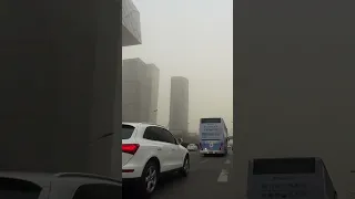 Sandstorm sweeps through Beijing skies