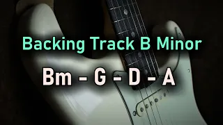Pop Rock BACKING TRACK B Minor | Bm G D A | 100 BPM | Guitar Backing Track