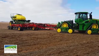 Emmetts Seeding Demo - John Deere and Bourgault