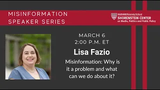 Misinformation: Why is it a problem and what can we do about it?