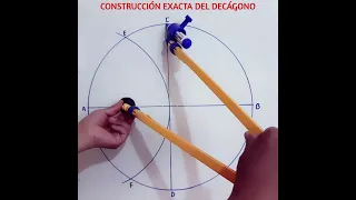 CONSTRUCCIÓN EXACTA DEL DECÁGONO - MATEMÁTICAS