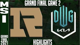 RNG vs DK Final Highlights Game 2 | MSI 2021 Grand Final | Royal Never Give Up vs Damwon KIA G2