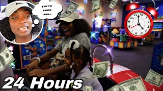 BEING A SINGLE PARENT FOR 24 HOURS!! *I'm Broke Now*