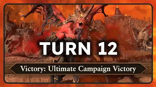 Skarbrand turn 12 Ultimate Campaign Victory NO EXPLOITS - Total war Warhammer 3