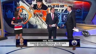 NHL Now: McDavid's 100 Points: McDavid reaches 100  points for third straight season  Mar 14,  2019