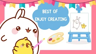 The BEST OF Enjoy Creating with Molang  | Funny Compilation For Kids