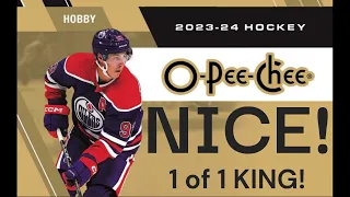 NICE! 2nd Box! 2023-24 O-Pee-Chee BEDARD HUNT! Hockey Cards Upper Deck Hobby Box Opening Unboxing