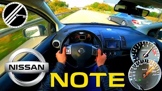 NIssan Note 1.4 E11 88 PS Top Speed Drive On German Autobahn No Speed Limit POV