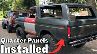 How To Install Quarter Panels EASY! 1979 Ford Bronco Restoration |PART 38|