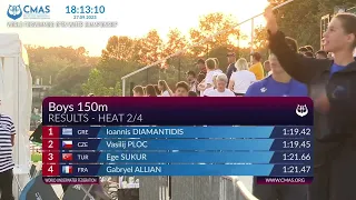 150m Surface Elimination Boys Heats CMAS WORLD FINSWIMMING OPEN WATER CHAMPIONSHIP