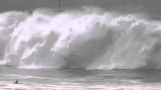 Surf's up at the Wedge -- morning -- May 4, 2015