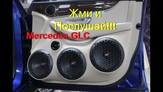 Устанавливаем громкий фронт в Mercedes GLC и делаем мощный сабвуфер стелс в нишу пола.