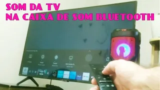 COMO LIGAR CAIXA DE SOM BLUETOOTH NA TV  PAREAR PASSO A PASSO