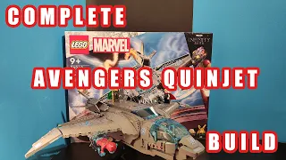 LEGO The Avengers Quinjet 76248 Complete Build.