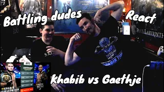 Khabib vs Gaethje Reaction