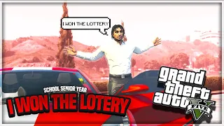 GTA 5 SCHOOL SENIOR YEAR IN DA HOOD EP. 142 - I WON THE LOTTERY $20,000,000 (GTA 5 ROLEPLAY)