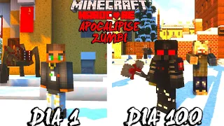 SOBREVIVENDO 100 DIAS EM UM APOCALIPSE ZUMBI NO MINECRAFT HARDCORE