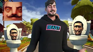 Hello Neighbor - My New Neighbor Big MrBeast Act 2 Hole Gameplay Walkthrough