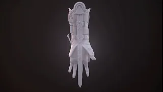 Assassins Creed Hidden Blade High Poly Render