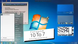 Followup - Make Windows 10 More Look Like REALISTIC Windows 7!(Yes,Working on 20H1 & 20H2 And later)