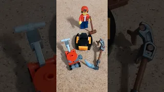 How to build 3 LEGO quick lawn grass cutters ideas, lawnmower, Robot Mower and Scythe. Tutorial