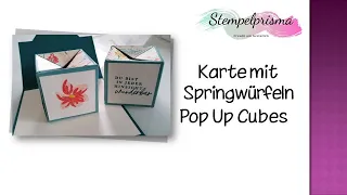 Karte mit Springwürfeln/Pop Up Cubes / Tutorial / Stampin'Up!