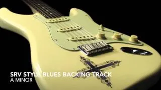 SRV Style Blues Rock Guitar Backing Track A Minor