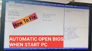 Acer Desktop BIOS Automatically Open When You Start Your COMPUTER | Stuck On BIOS | PC Booting FIX