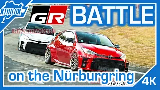 GR YARIS FUN Battle on NÜRBURGRING NORDSCHLEIFE during Touristenfahrten 🚀 NEW EXHAUST 🚀 BTG 4K POV