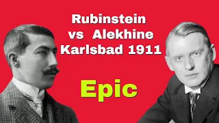 If You Are Struggling With Your Endgame Strategy Watch This | Rubinstein vs Alekhine: Karlsbad 1911