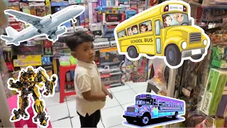 BELANJA MAINAN LAGI YUK!! -Daffa dapat pesawat terbang, robot , bus cocomelon, kereta thomas