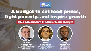 A budget to cut food prices, fight poverty, and inspire growth: DA’s Alternative Medium Term Budget