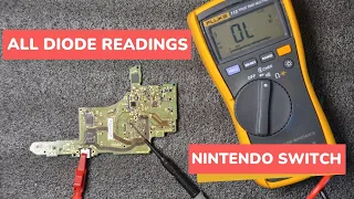 Repair FAULTY Nintendo Switch with THIS known good DIODE measurements of a working Nintendo Switch
