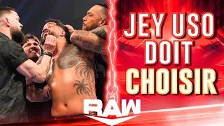 JEY USO DOIT CHOISIR! Résultats WWE RAW 18 Septembre 2023