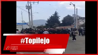 Vecinos y policías se enfrentan en #Topilejo tras intento de linchamiento