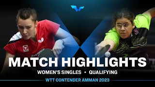 Amelie Solja vs Karoline Mischek | WS Qual | WTT Contender Amman 2023