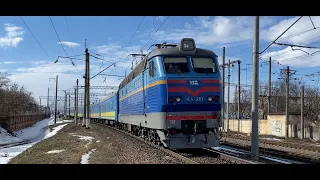 Приветливый машинист! 🇺🇦 Електровоз ЧС4-210 з поїздом REx #774Київ-Шостка