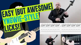 Easy Neoclassical Guitar Licks [Yngwie Malmsteen Style]