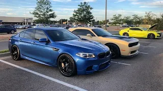 775 HP Hellcat vs 675 HP BMW F10 M5!