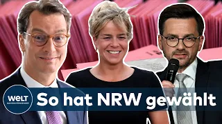 NRW-WAHL: WÜST klarer Sieger - GRÜNE sind Königsmacher - SPD mit historischer Niederlage