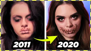 Ich schminke mein ERSTES Halloween Makeup Tutorial nach - 2011 vs heute! #SPOOKTOBER