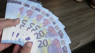 Very Realistic Fake 20 & 50 Euro Prop Money Unboxing