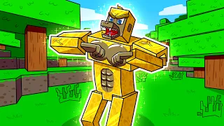 I Survived 1000 DAYS as a GOLDEN GORILLA in HARDCORE Minecraft! - Golden Mobs Compilation