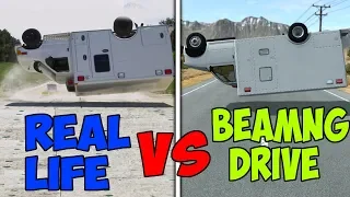 Real Life VS BeamNG drive #2 - Crash Tests & Damage Comparison