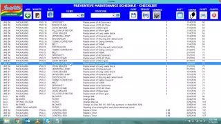 #1. Preventive Maintenance Schedule UI module using Excel Vba