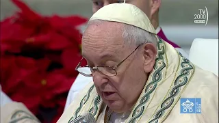 Papa Francesco, omelia Messa per la festa di Maria santissima Madre di Dio