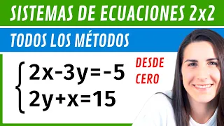 SISTEMAS DE ECUACIONES 🔡 Sustitución, Reducción, Igualación, con Denominadores y No Lineales