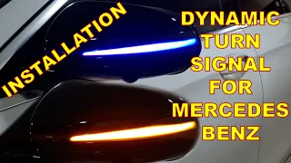 DIY. How to install Sequential Dynamic Turn Signal LED Panel for Your MERCEDES W213, W205, W222 X253