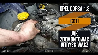 Jak zdemontować wtryskiwacz OPEL CORSA 1.3 CDTi