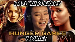 WATCHING ALL THE HUNGER GAMES MOVIES!! | here they are all in one place